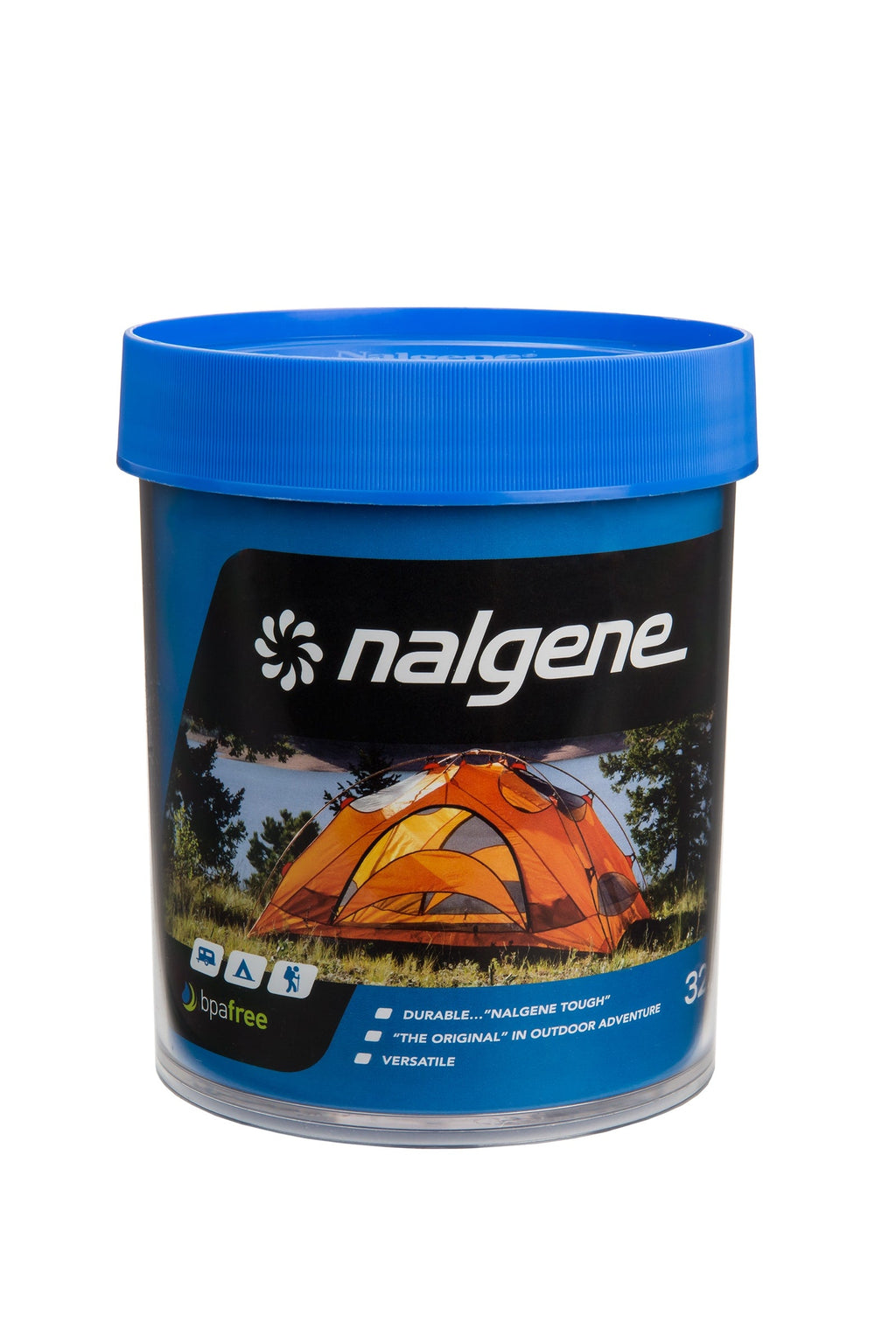 Nalgene product image: 32oz Storage Jar – Blue Lid N2 — 32oz Storage Jar – Blue Lid