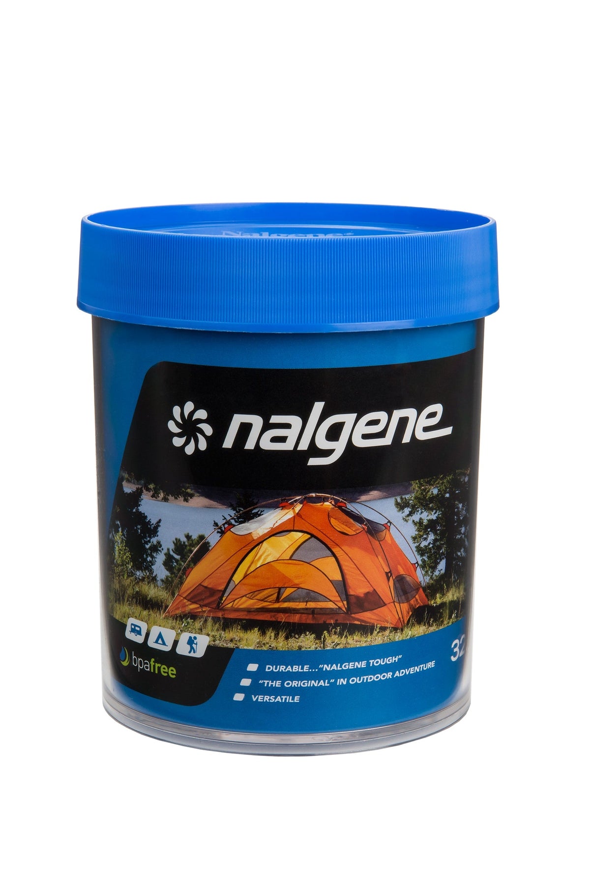 Nalgene product image: 32oz Storage Jar – Blue Lid N2 — 32oz Storage Jar – Blue Lid