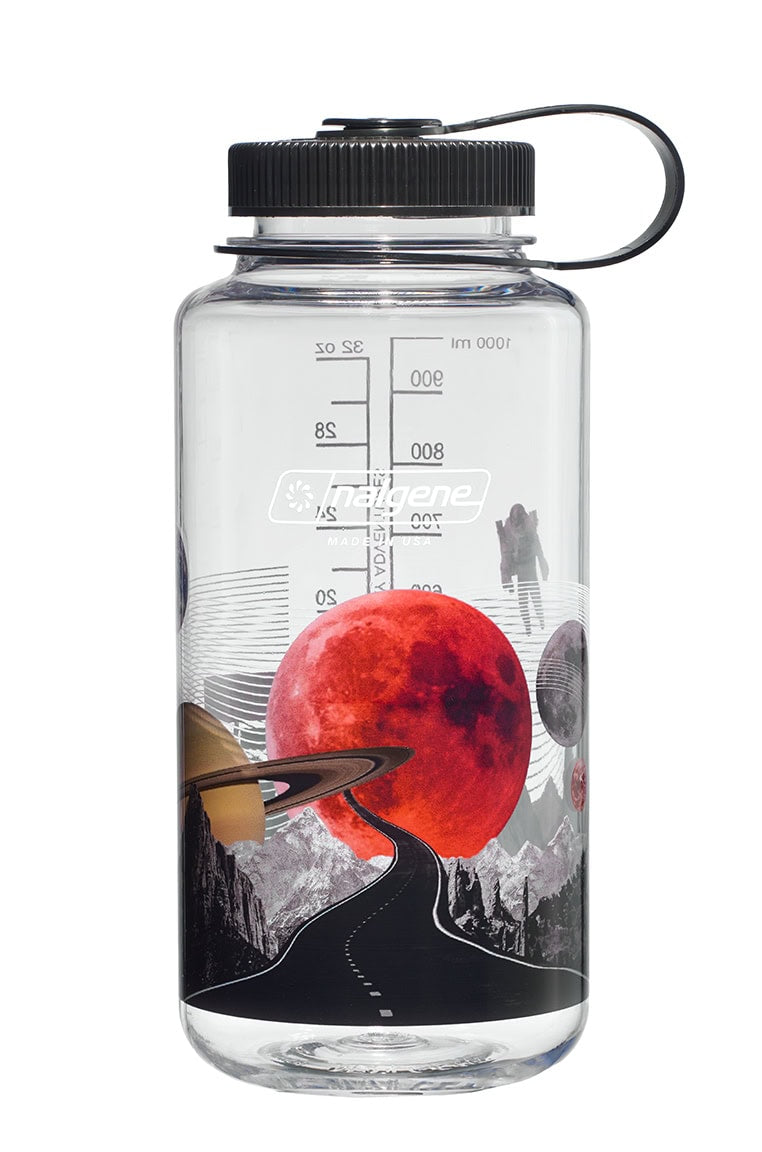 Nalgene product view: 32oz Wide Mouth Surrealist Bottles L0 — 32oz Wide Mouth Surrealist Bottles