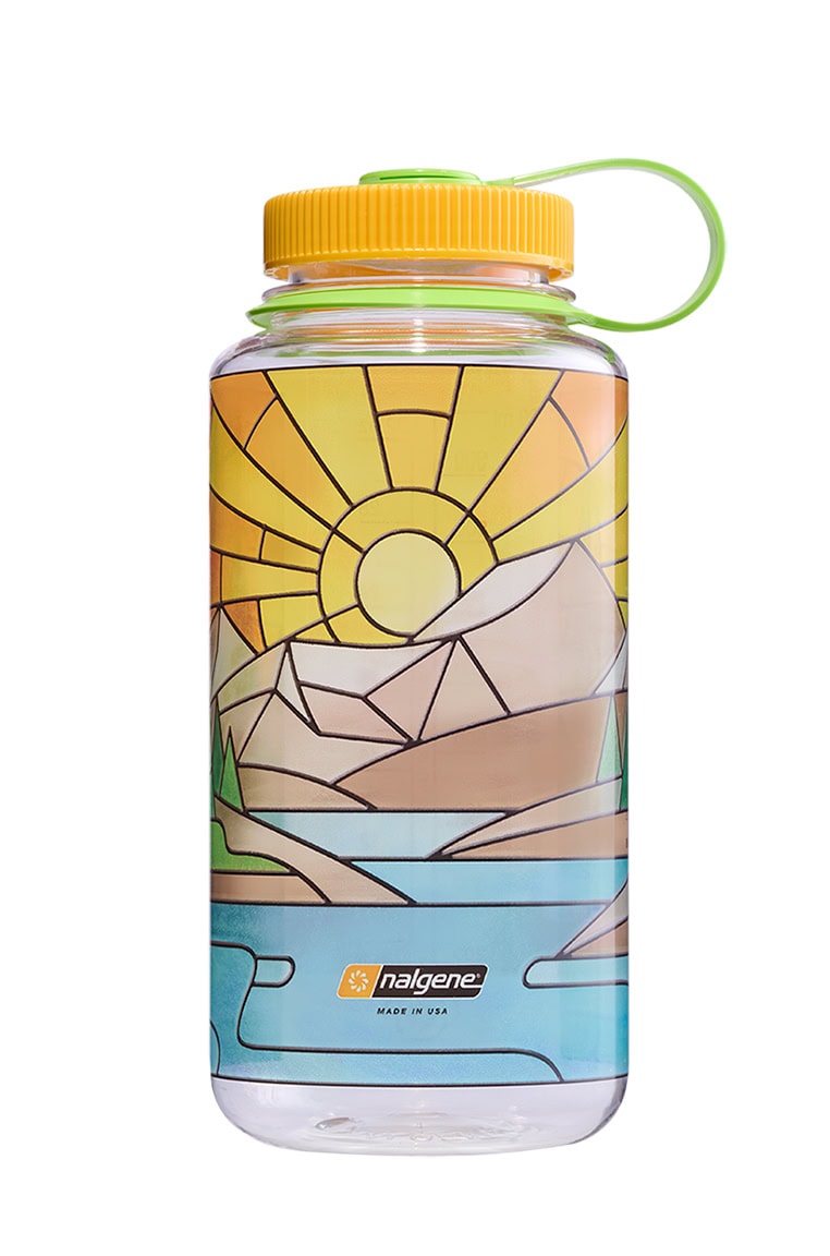 Nalgene product view: 32oz Wide Mouth Stained Glass Print Bottles X1 — 32oz Wide Mouth Stained Glass Print Bottles