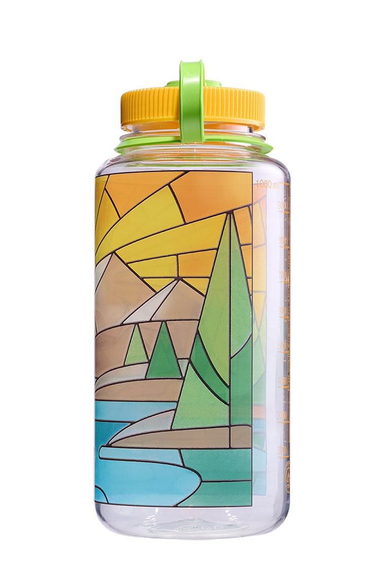 Nalgene product view: 32oz Wide Mouth Stained Glass Print Bottles X1 — 32oz Wide Mouth Stained Glass Print Bottles