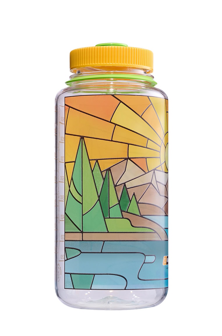 Nalgene product view: 32oz Wide Mouth Stained Glass Print Bottles X1 — 32oz Wide Mouth Stained Glass Print Bottles