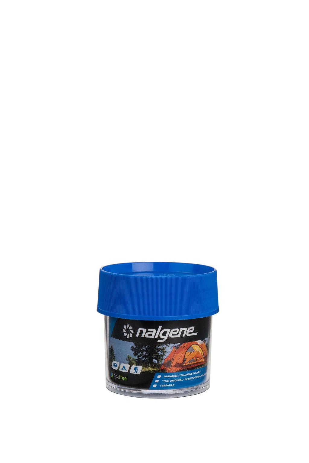 Nalgene product view: 4oz Storage Jar – Blue Lid H0 — 4oz Storage Jar – Blue Lid