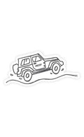 Nalgene product image: SUV Sticker B1 — SUV Sticker