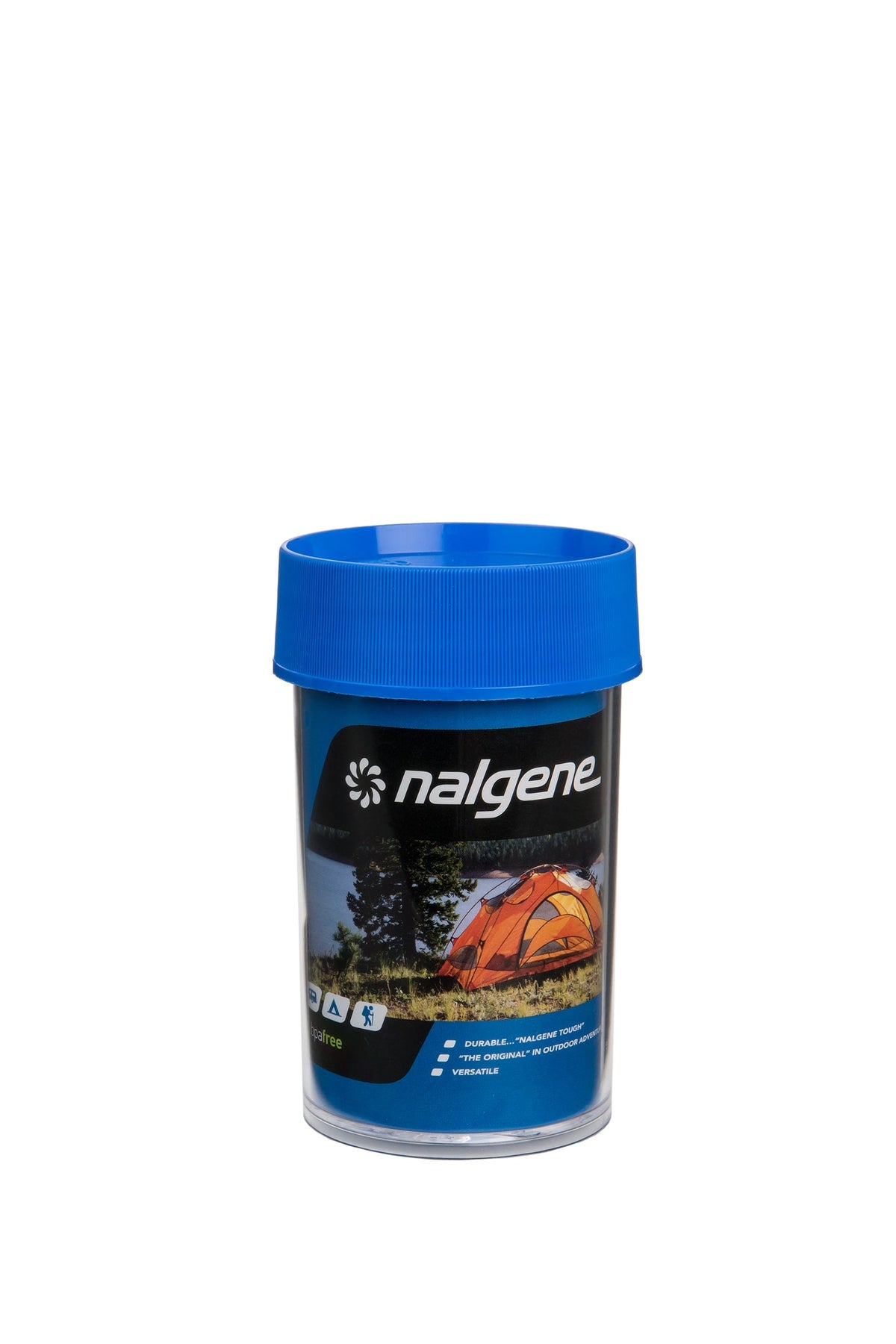 Nalgene product image: 8oz Storage Jar – Blue Lid K4 — 8oz Storage Jar – Blue Lid
