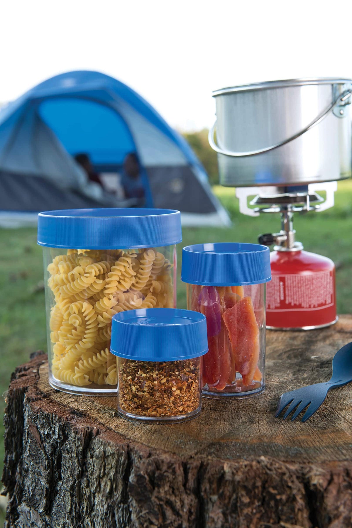 Nalgene product image: 32oz Storage Jar – Blue Lid N2 — 32oz Storage Jar – Blue Lid