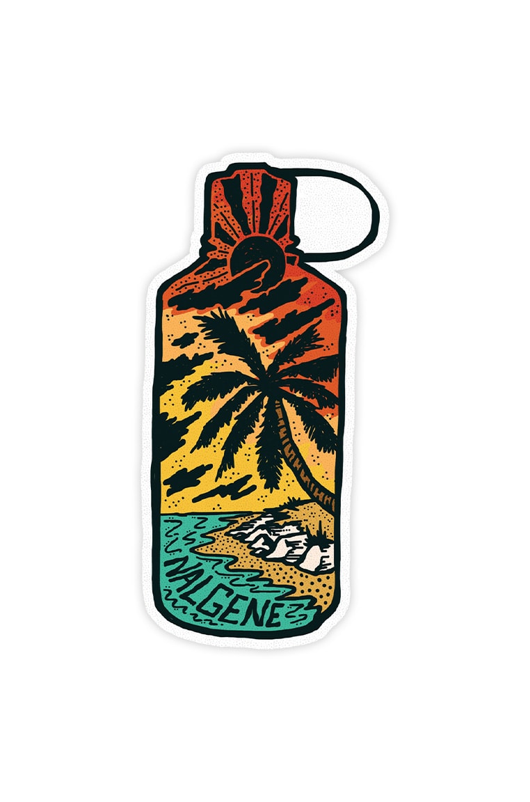 Nalgene product detail: Tropical Narrow Mouth Sticker C1 — Tropical Narrow Mouth Sticker