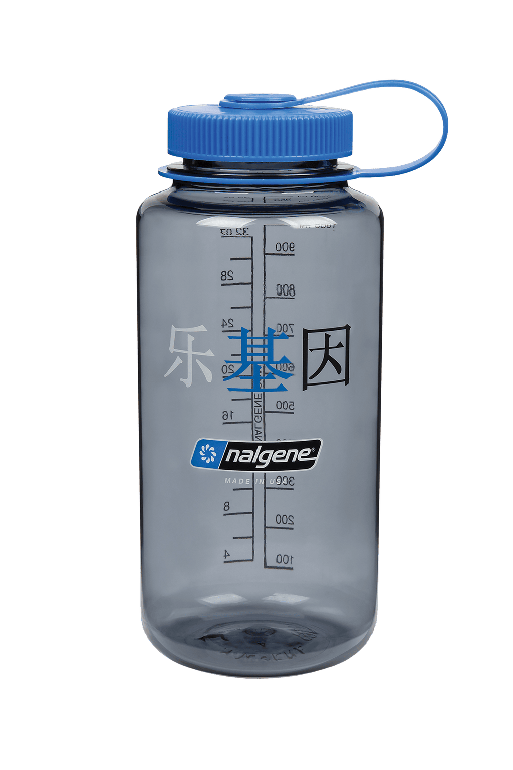 Nalgene product view: 32oz Wide Mouth “Happy Gene” Bottle X8 — 32oz Wide Mouth “Happy Gene” Bottle