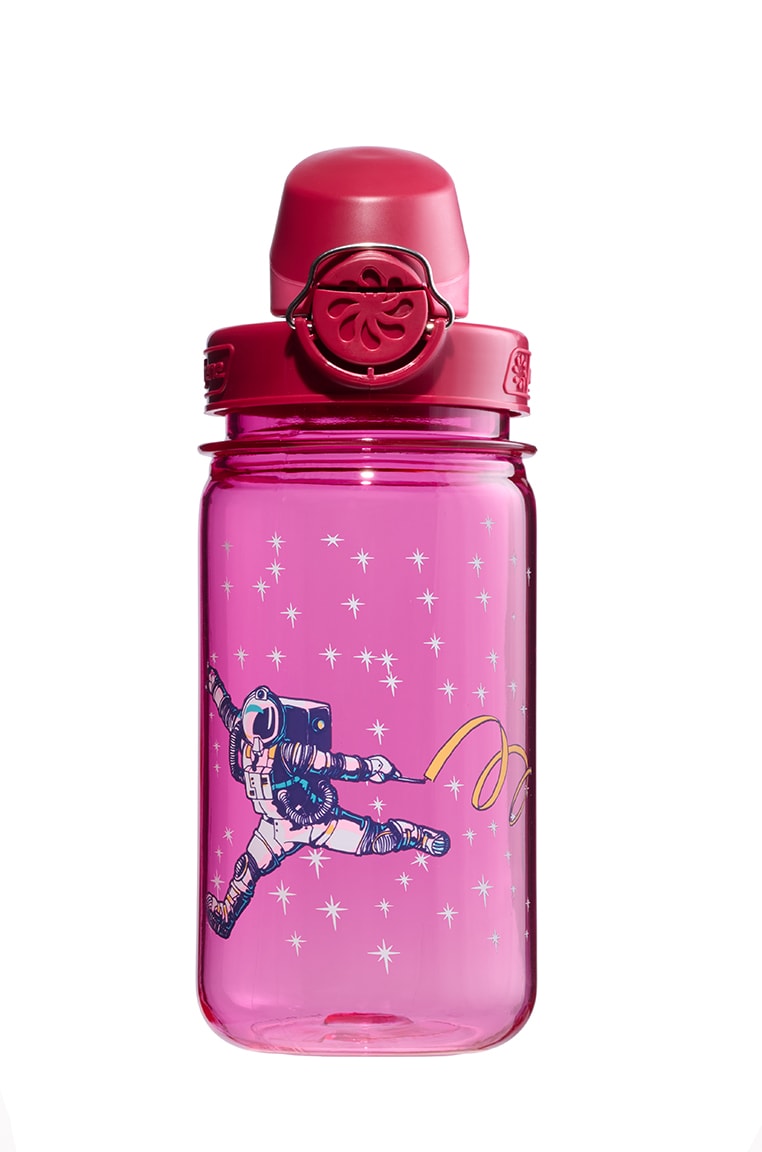 Nalgene product detail: 12oz On-The-Fly Kids Lock-Top Bottle with Graphics L2 — 12oz On-The-Fly Kids Lock-Top Bottle with Graphics
