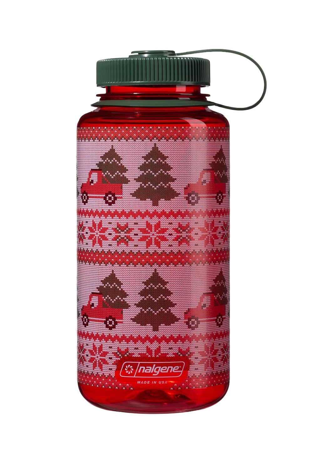 Nalgene product image: 32oz Wide Mouth Ugly Sweater Bottle C9 — 32oz Wide Mouth Ugly Sweater Bottle
